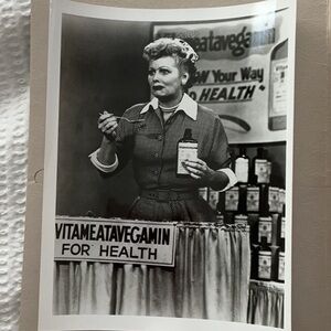 Vintage Black and White Portrait Photograph I love 💕 Lucy